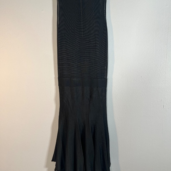 RARE ALC Lena Dress Black Mesh Knit - Picture 3 of 9